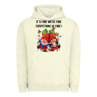Pigment Pistachio its fine were fine everything is fine Urban Hoodie - CowGirlArtShop