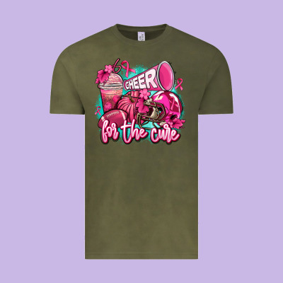 Cheer For The Cure Vintage Tee Designed By Adodesignshop