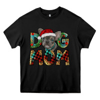 Black Christmas French Bulldog Mom Heavy Core Tee - RanaPortraitStore
