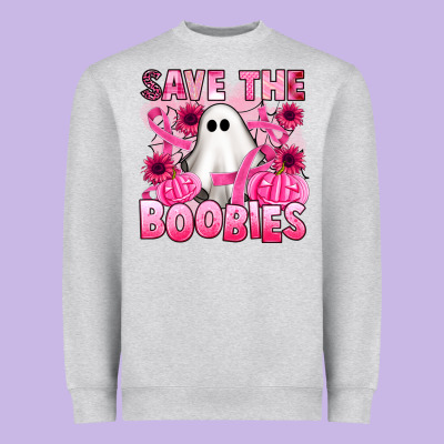 Save The Boobies Heavyweight Sweatshirt Designed By Artiststas