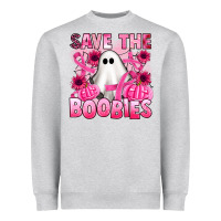 Heather Grey save the boobies Heavyweight Sweatshirt - Artiststas