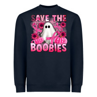 Navy save the boobies Heavyweight Sweatshirt - Artiststas
