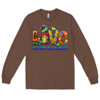 Chestnut autism awareness love Long Sleeve Tee - BarkalooDesign