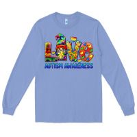 Colony Blue autism awareness love Long Sleeve Tee - BarkalooDesign