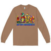 Toasted Coconut autism awareness love Long Sleeve Tee - BarkalooDesign