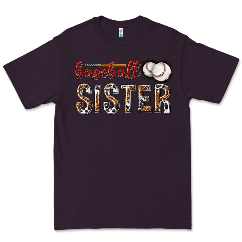 Baseball Sister With Leopard Premium Tee by texasbilliewilder | Teevron