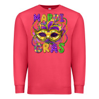 Cardinal mardi gras mask Premium Sweatshirt - LillyAllenDesigns