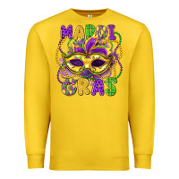 Lemon mardi gras mask Premium Sweatshirt - LillyAllenDesigns