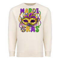 Sandshell mardi gras mask Premium Sweatshirt - LillyAllenDesigns