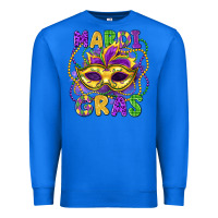 True Royal mardi gras mask Premium Sweatshirt - LillyAllenDesigns