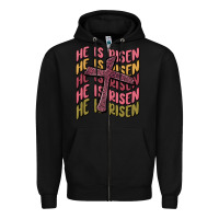 Black he is risen Zipper Hoodie - MaliasSmallBusiness