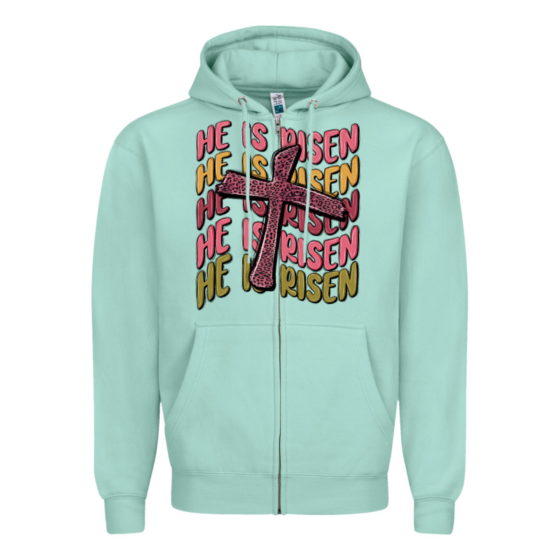 He Is Risen Zipper Hoodie by MaliasSmallBusiness | Teevron