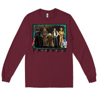 Burgundy friends movie characters Long Sleeve Tee - AdoDesignShop