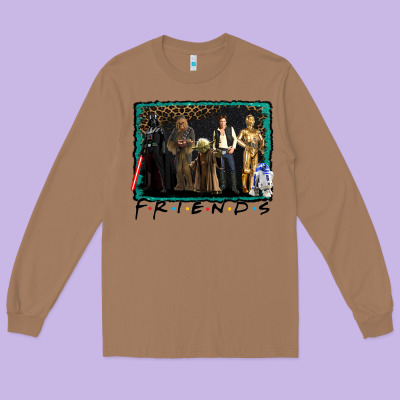 Friends Movie Characters Long Sleeve Tee Designed By Adodesignshop