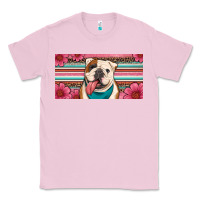 Bubblegum Pink english bulldog floral license plate Classic Tee - Artiststas