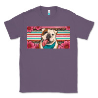 Lavender english bulldog floral license plate Classic Tee - Artiststas