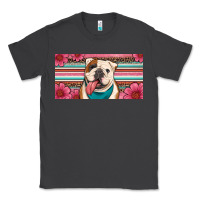 Smoke english bulldog floral license plate Classic Tee - Artiststas