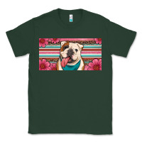 Sports Green english bulldog floral license plate Classic Tee - Artiststas
