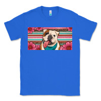 True Royal english bulldog floral license plate Classic Tee - Artiststas