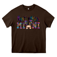 Chocolate Brown mess mini messy bun Heavy Core Tee - Zillion Design Studio