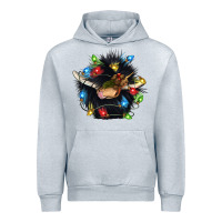 Heather Grey christmas black angus gnome Urban Hoodie - CowGirlArtShop