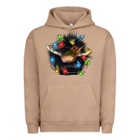 Pigment Burro christmas black angus gnome Urban Hoodie - CowGirlArtShop
