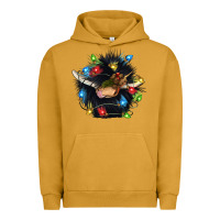 Pigment Peanut Butter christmas black angus gnome Urban Hoodie - CowGirlArtShop