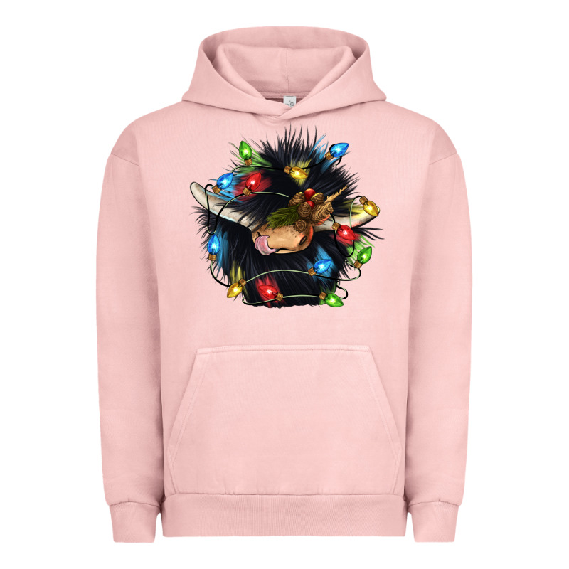 Christmas Black Angus Gnome Urban Hoodie by CowGirlArtShop | Teevron