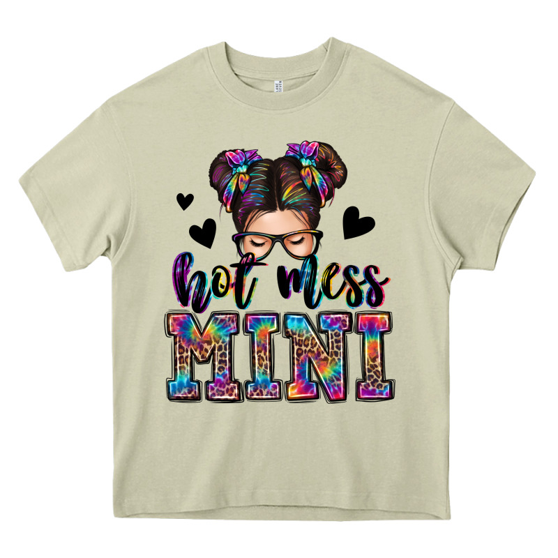 Mess Mini Messy Bun Heavy Core Tee by Zillion Design Studio | Teevron