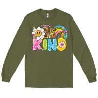 Army Green always be kind Long Sleeve Tee - NancyCooperArtShop