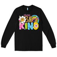 Black always be kind Long Sleeve Tee - NancyCooperArtShop