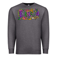 Charcoal Heather louisiana mardi gras Premium Sweatshirt - LillyAllenDesigns