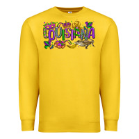 Lemon louisiana mardi gras Premium Sweatshirt - LillyAllenDesigns