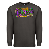Smoke louisiana mardi gras Premium Sweatshirt - LillyAllenDesigns