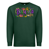 Sports Green louisiana mardi gras Premium Sweatshirt - LillyAllenDesigns