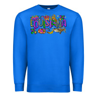 True Royal louisiana mardi gras Premium Sweatshirt - LillyAllenDesigns