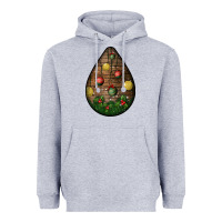 Heather Grey christmas  teardrop Heavyweight Hoodie - BundleAndBundleShop