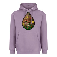 Lavender christmas  teardrop Heavyweight Hoodie - BundleAndBundleShop