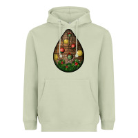 Matcha christmas  teardrop Heavyweight Hoodie - BundleAndBundleShop