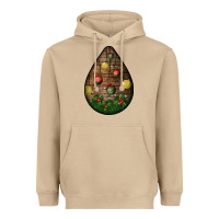 Mushroom christmas  teardrop Heavyweight Hoodie - BundleAndBundleShop
