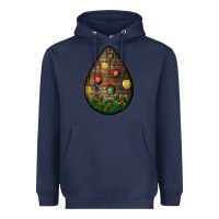 Navy christmas  teardrop Heavyweight Hoodie - BundleAndBundleShop