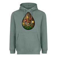 Sage christmas  teardrop Heavyweight Hoodie - BundleAndBundleShop