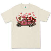 Love Truck With Roses And Leopard Premium Tee | Teevron