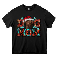 Black Christmas Labrador Dog Mom Heavy Core Tee - RanaPortraitStore