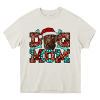 Cream Christmas Labrador Dog Mom Heavy Core Tee - RanaPortraitStore