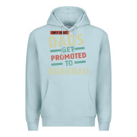 Blue Mist Only Great Dads Get Promoted To Grandad Premium Hoodie - Bettercallsaul