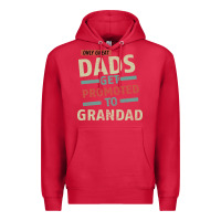 Cardinal Only Great Dads Get Promoted To Grandad Premium Hoodie - Bettercallsaul