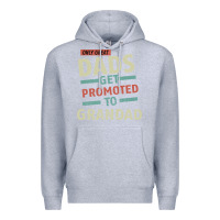 Heather Grey Only Great Dads Get Promoted To Grandad Premium Hoodie - Bettercallsaul