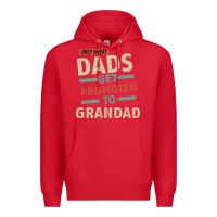 Red Only Great Dads Get Promoted To Grandad Premium Hoodie - Bettercallsaul