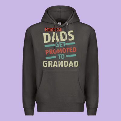 Only Great Dads Get Promoted To Grandad Premium Hoodie Designed By Bettercallsaul